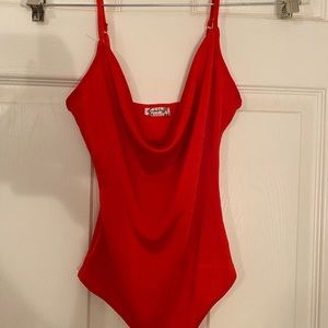 Free People “Cowls in the Club” Bodysuit